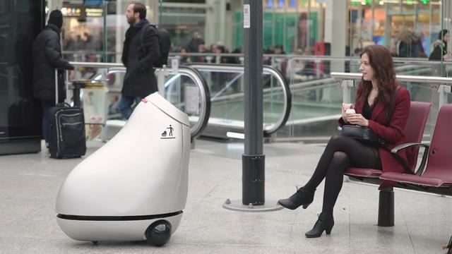 智能垃圾桶，招手它就過來了